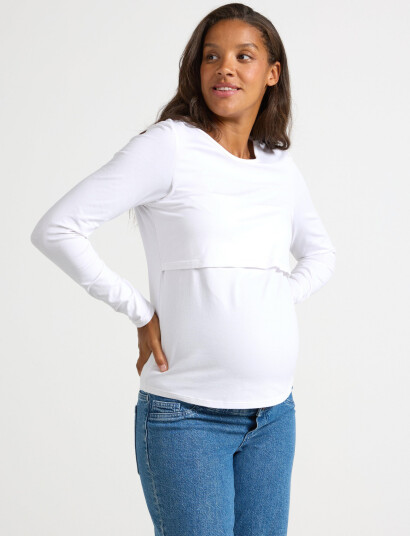 Lindex Top Mom Vera New Nursing - White - XXL