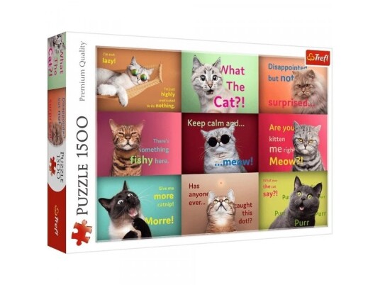 Puzzle 1500 Morsomme Katteportretter 26212 Puzzle 1500 Morsomme Katteportretter 26212