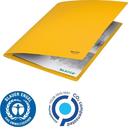 Leitz Recycle Kartong Hurtighefter Konvensjonell Filmappe A4 Kartong Gult Landskap/Portrett 250 Ark Leitz Recycle Kartong Hurtighefter Konvensjonell Filmappe A4 Kartong Gult Landskap/Portrett 250 Ark