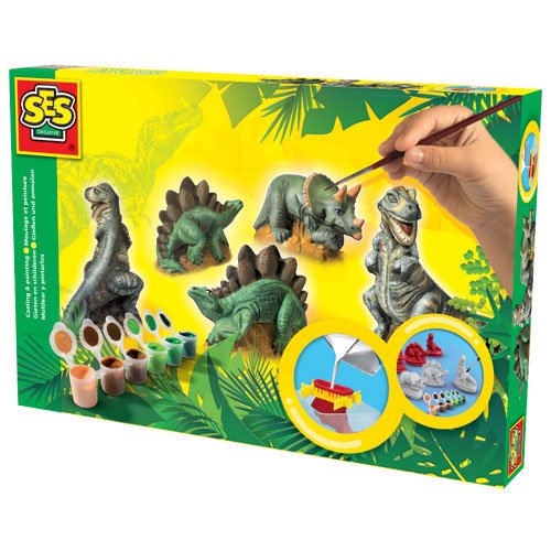 SES Creative Støp & Mal Dinosaurer SES Creative Støp & Mal Dinosaurer