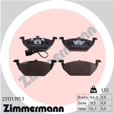 Bremseklosser ZIMMERMANN 23131.195.1