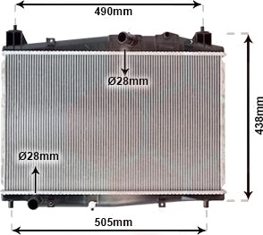 VAN WEZEL 27002229 Radiator motorkjøling