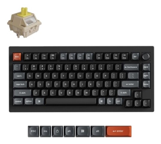Keychron V1 Ultra V1U D4 Svart