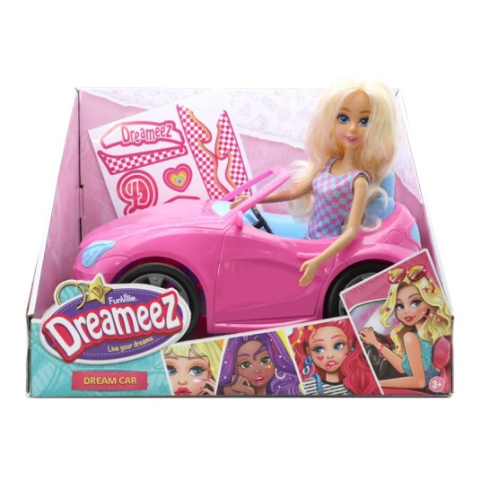 Dreameez 29cm Motedukke og Rosa Cabriolet Dreameez 29cm Motedukke og Rosa Cabriolet