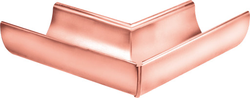 VMZINC gjæring 333 mm innvendig/falset for halvrør av kobber copper