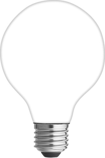 SATIN globepære 80mm matt opal E27 7W