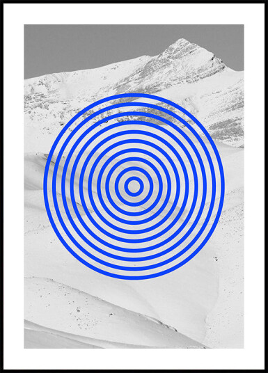 Blue Echoes Plakat Plakat / 21x30cm