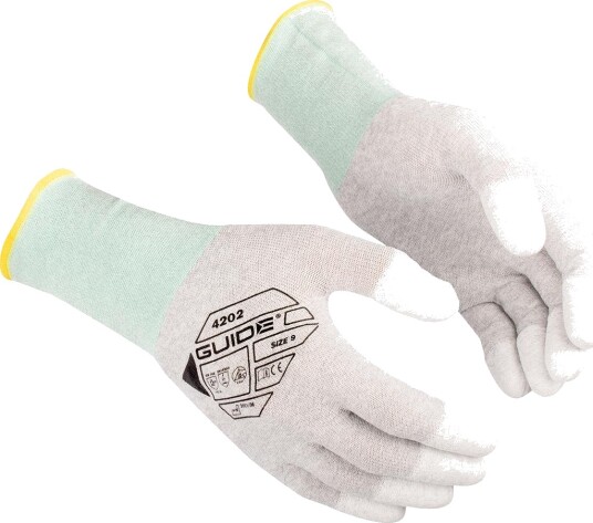 Guide Gloves 4202 Hanske nylon ESD antistatisk touch 7 Klær