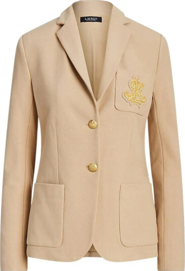 Lauren Ralph Lauren Bullion Jacquard Blazer - Beige - L