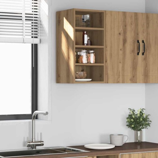 Hengende skap artisan eik 30x29,5x60 cm konstruert tre 8721158425201