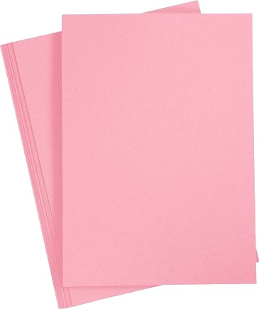Diverse Kartong A4 ark 210 x 297 mm 210 g mørkrosa 10 ark 1 pk