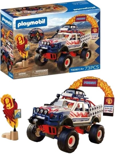Playmobil Offroad Truck Actionfylt Rallyløp Med Hinder 72061