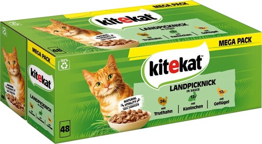 Kitekat Våtfôr Porsjonsposer Landpicknick I Saus 48 X 85 G Kitekat Våtfôr Porsjonsposer Landpicknick I Saus 48 X 85 G