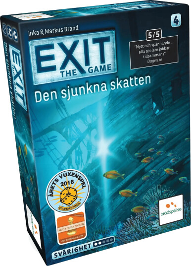 Spilbræt Exit 4: Den Sjunkna Skatten (Se) - Multi/patterned - ONE SIZE