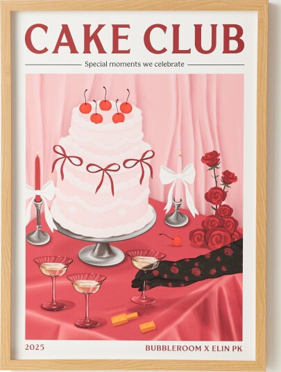 Elin Pk X Bubbleroom Celebration Poster