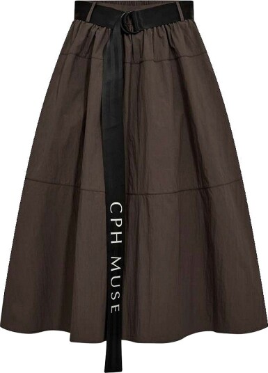 Copenhagen Muse   Midi skjørt Cmkendy skirt   Brun