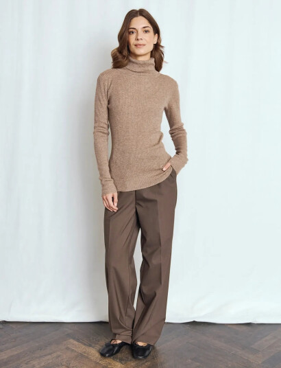 Bruun & Stengade Bs Hege Regular Fit Knitwear - Brown - XXL Bruun & Stengade Bs Hege Regular Fit Knitwear - Brown - XXL