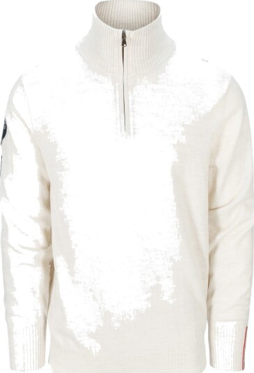 Amundsen Peak Half Zip Mens Genser Melkehvit male L
