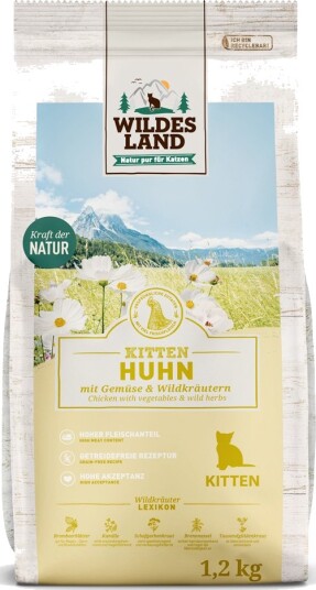 Wildes Land Kitten Tørrfôr Kylling 2x1.2kg Wildes Land Kitten Tørrfôr Kylling 2x1.2kg