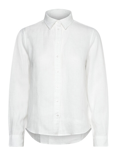 GANT Reg Linen Shirt |Vit |46 GANT Reg Linen Shirt |Vit |46
