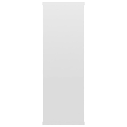 vidaXL Vegghyller h?yglans hvit 104x20x58,5 cm sponplate
