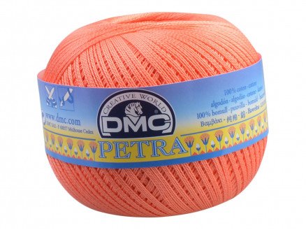 DMC Petra nr. 8 Heklegarn Unicolor 5608 Korall