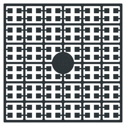 Pixelhobby Midi Perler 135 Antrasittsort 2x2mm 140 Pixels