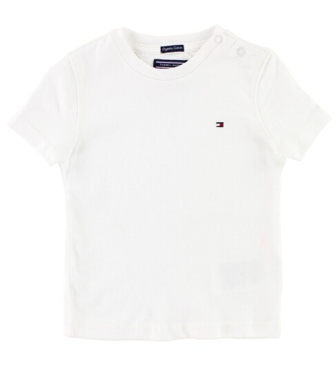 Tommy Hilfiger Boys Basic Cn Knit S/S White 86