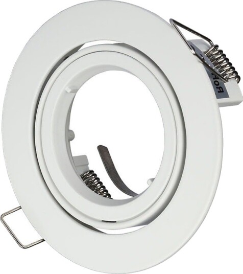V Tac MR16/GU10 Downlight sett Uten lyskilde hvit hull: Ø8,5 cm mål: Ø9,5 cm