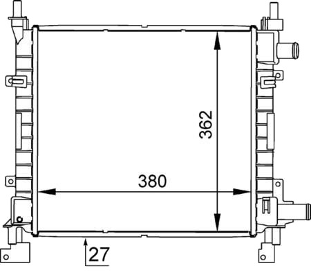 MAHLE CR 626 000S Radiator motorkjøling