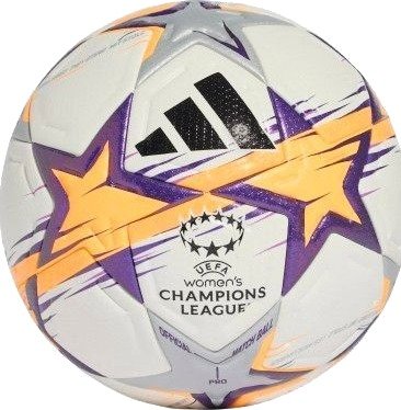 adidas Fotball Pro Kvinner Champions League 2026/27 Matchball Hvit/lucid Tangerine/Svart Str. 5