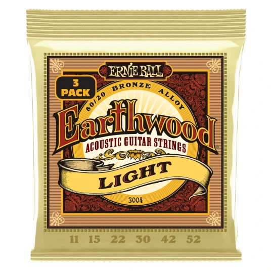 Ernie Ball Eb-3004 Earthwood Light 012-054 3-Pack Ernie Ball Eb-3004 Earthwood Light 012-054 3-Pack
