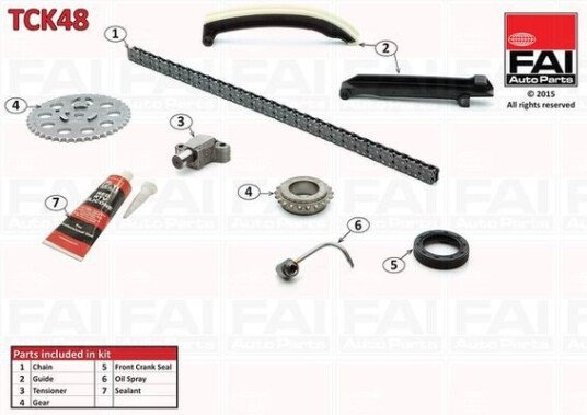 Registerkjedesett FAI AutoParts TCK48