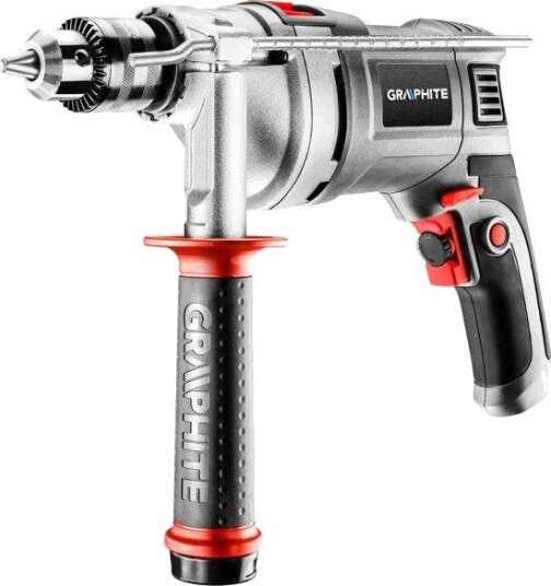 Graphite Slagdrill 58G728 850w 13mm Nøkkelchuck 0-3000 O/Min Graphite Slagdrill 58G728 850w 13mm Nøkkelchuck 0-3000 O/Min