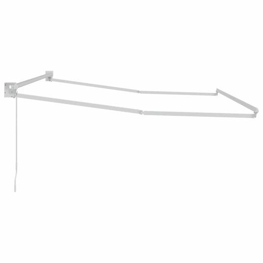 Innvendbar Markise Hvit 350 x 250 cm Aluminium