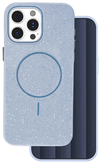 TFO Glitter Thin MagSafe-deksel for iPhone 15 Pro Blå
