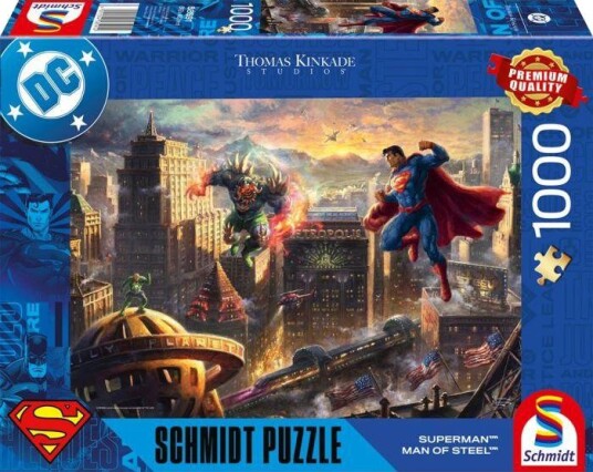Schmidt Spiele Thomas Kinkade Puslespill 1000 brikker DC Superman: Man of Steel