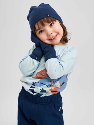 Reima Dimma Beanie Blå 52/54 Reima Dimma Beanie Blå 52/54