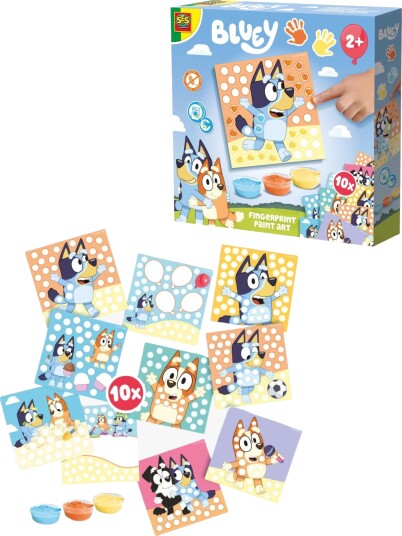 Ses Creative Bluey Fingerpaint Print Art Multi/Patterned One Size Ses Creative Bluey Fingerpaint Print Art Multi/Patterned One Size
