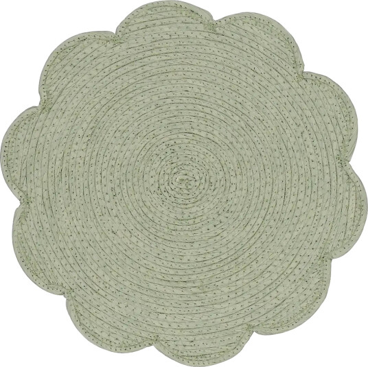 Noble House Place Mat Flower Green 38X38CM