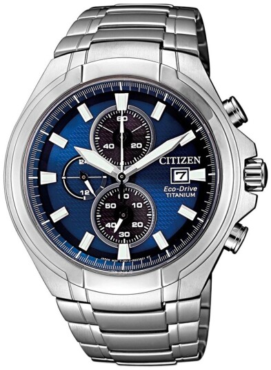Citizen Herreklokke CA0700 86L Titanium Blå/Titan Ø43 mm Citizen Herreklokke CA0700 86L Titanium Blå/Titan Ø43 mm