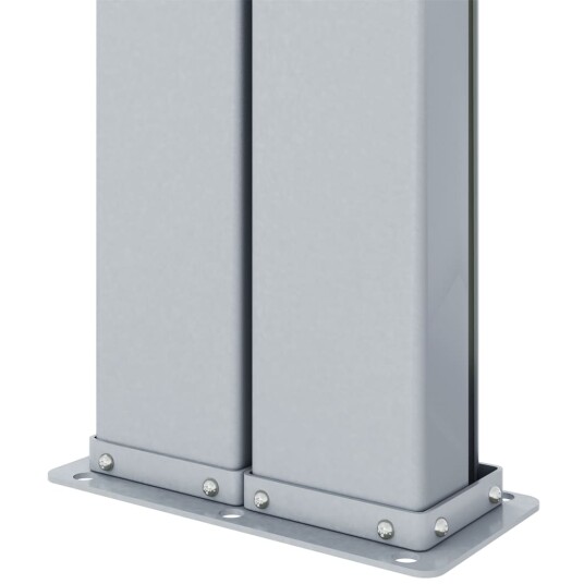 vidaXL Uttrekkbar sidemarkise 160x1200 cm rød