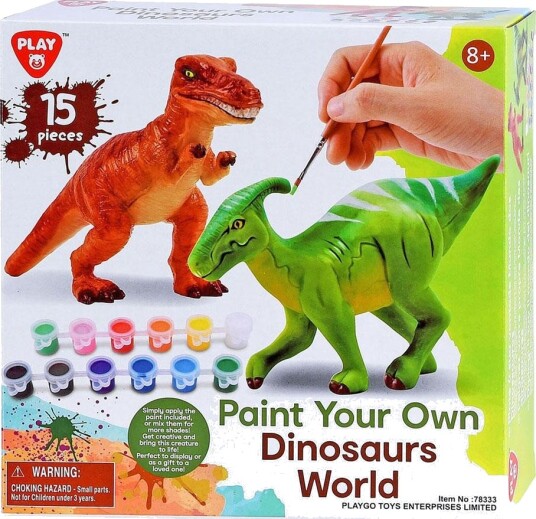 Playgo T-Rex Og Parasaurolophus Malesett For Barn 8+ År