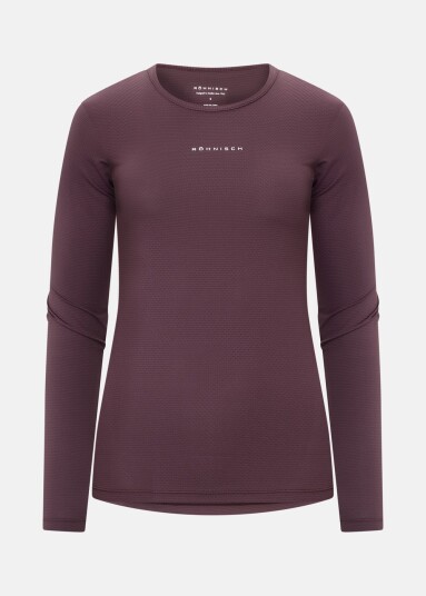Röhnisch Jacquard LS Top Huckleberry XL Treningstrøyer