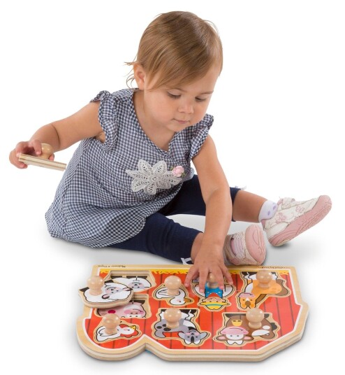 Melissa & Doug Knottepuslespill Jumbo Bondegård