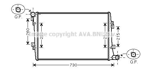 Radiator AVA Clever Choice VNA2255 Radiator AVA Clever Choice VNA2255
