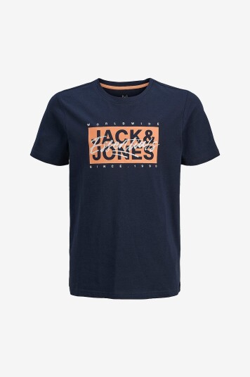 Jack & Jones Junior T skjorte jjColton Tee SS Crew Neck Jnr Blå