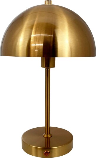 Dyberg Larsen Bordlampe Stockholm oppladbar Messing Bordlamper