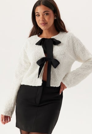 VILA Viaria L/S O-NECK CARDIGAN/ OSnow White 36