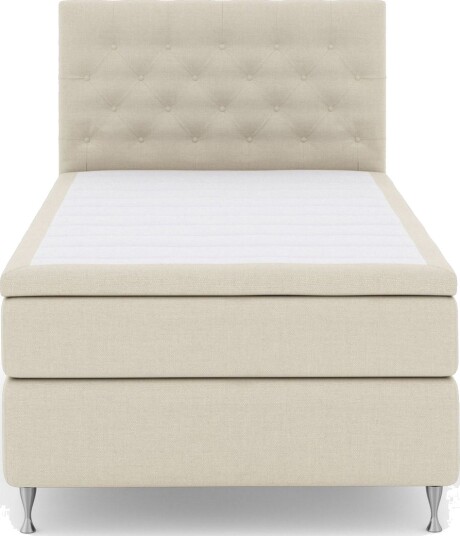 Select No 6 Kontinentalseng 120x200 Medium Memory/Pocket Beige/Sølvben
